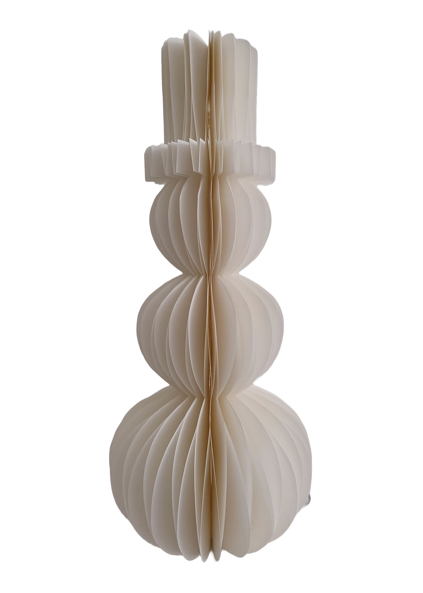 Paperilumiukko Cello 15led 30cm valkoinen