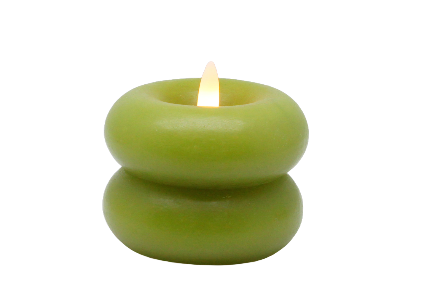 Led-kynttilä Cello donitsi 6,5cm vihreä