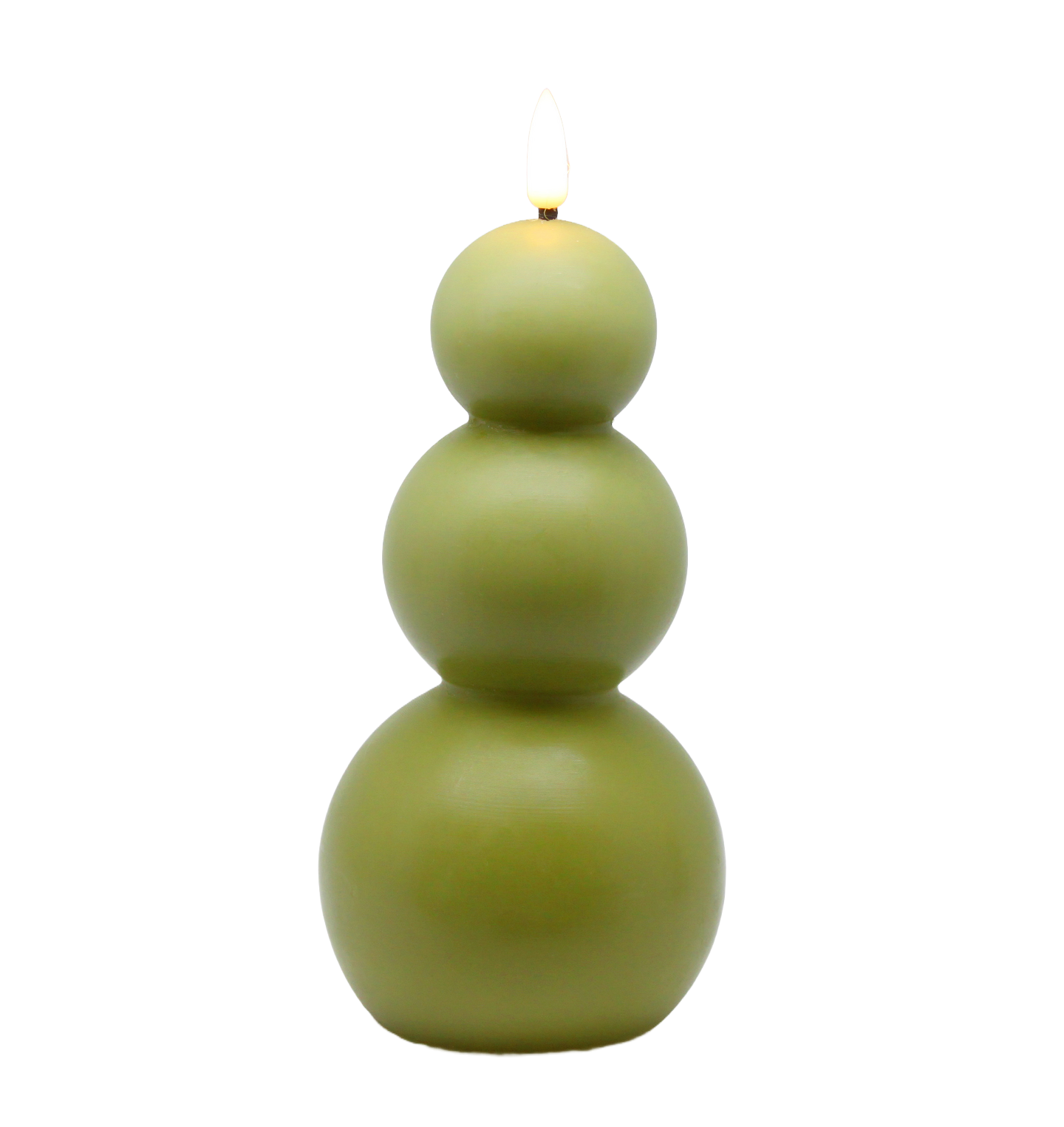 Led-kynttilä Cello Pampula 16,5cm vihreä