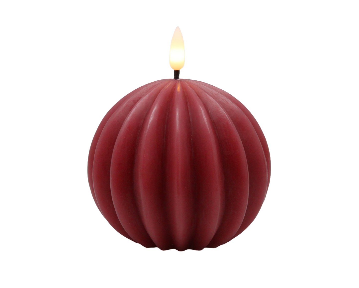 Led-pallokynttilä Cello vekki 9 cm tumma roosa