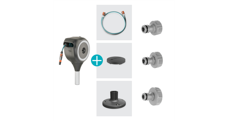 Letkukela Gardena RollUp M 20m terassi valkoinen 18617-20