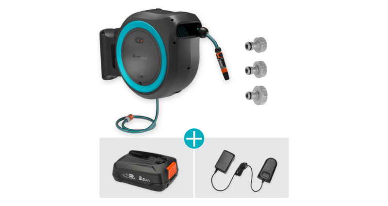 Seinäletkukela Gardena PowerRoll XXL 35m turkoosi