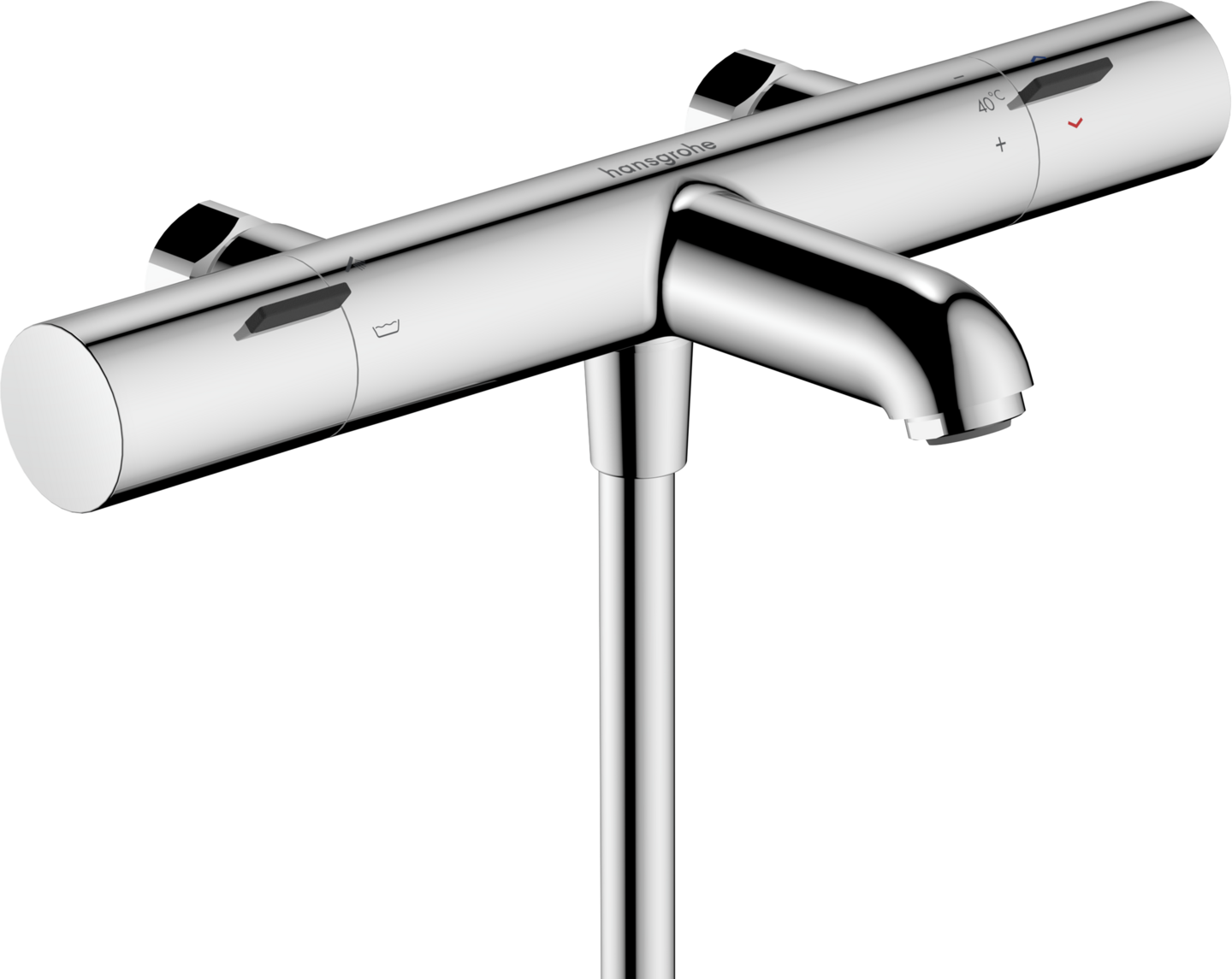 Amme- ja suihkuhana Hansgrohe Fine Nordic 13353000 juoksuputki kromi