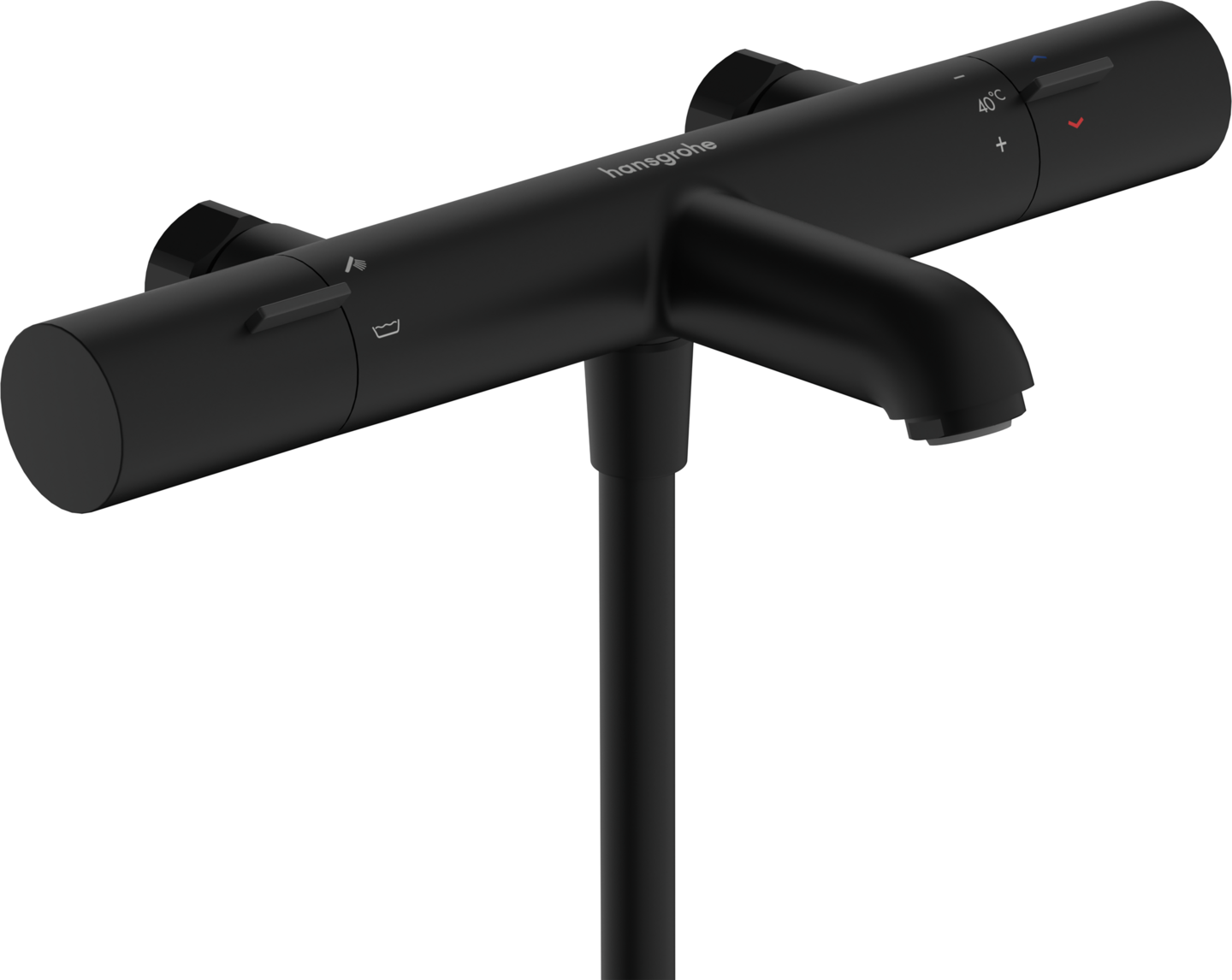 Amme- ja suihkuhana Hansgrohe Fine Nordic 13353670 juoksuputki musta