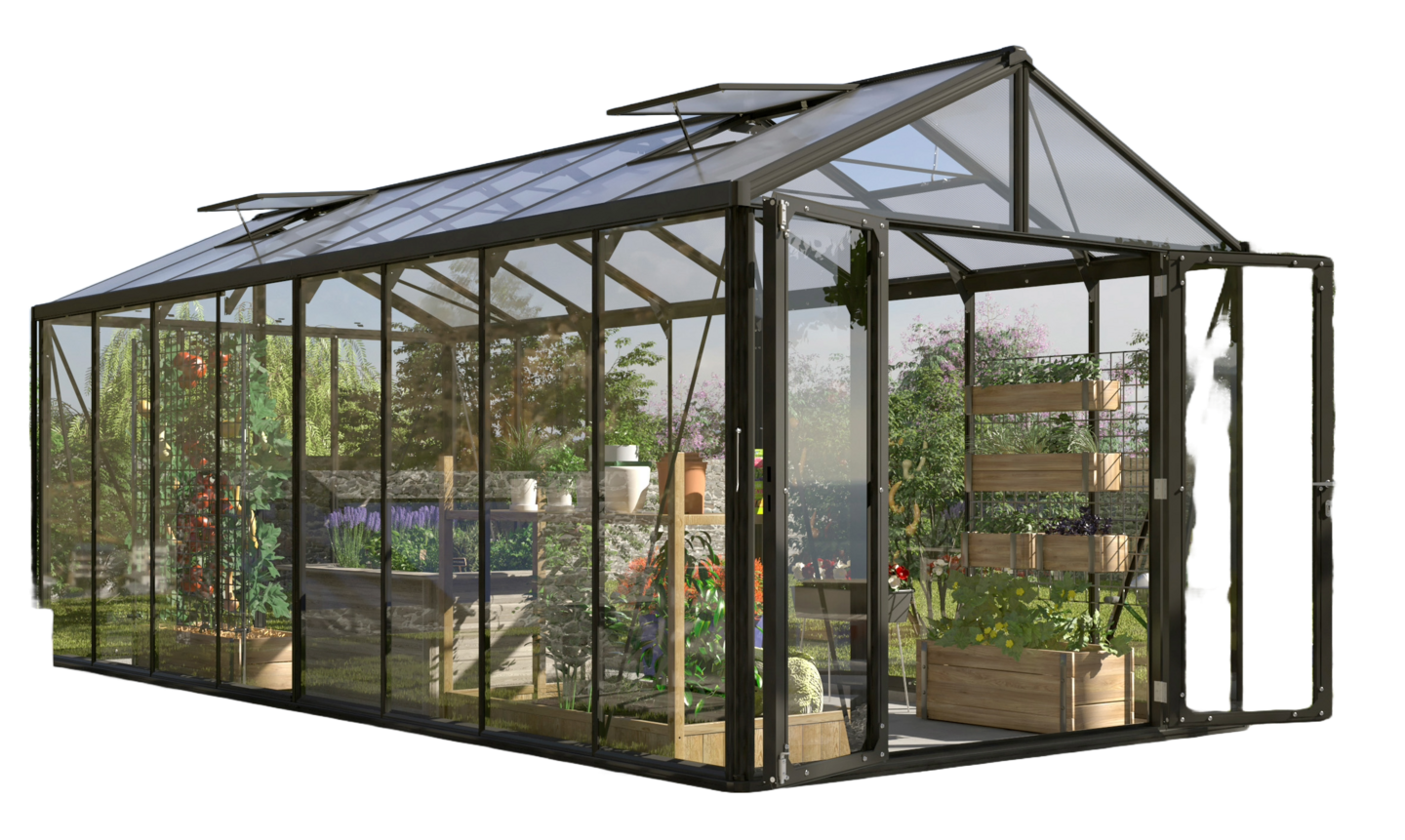 Kasvihuone Vitavia Poseidon 15700 karkaistu lasi kennolevy