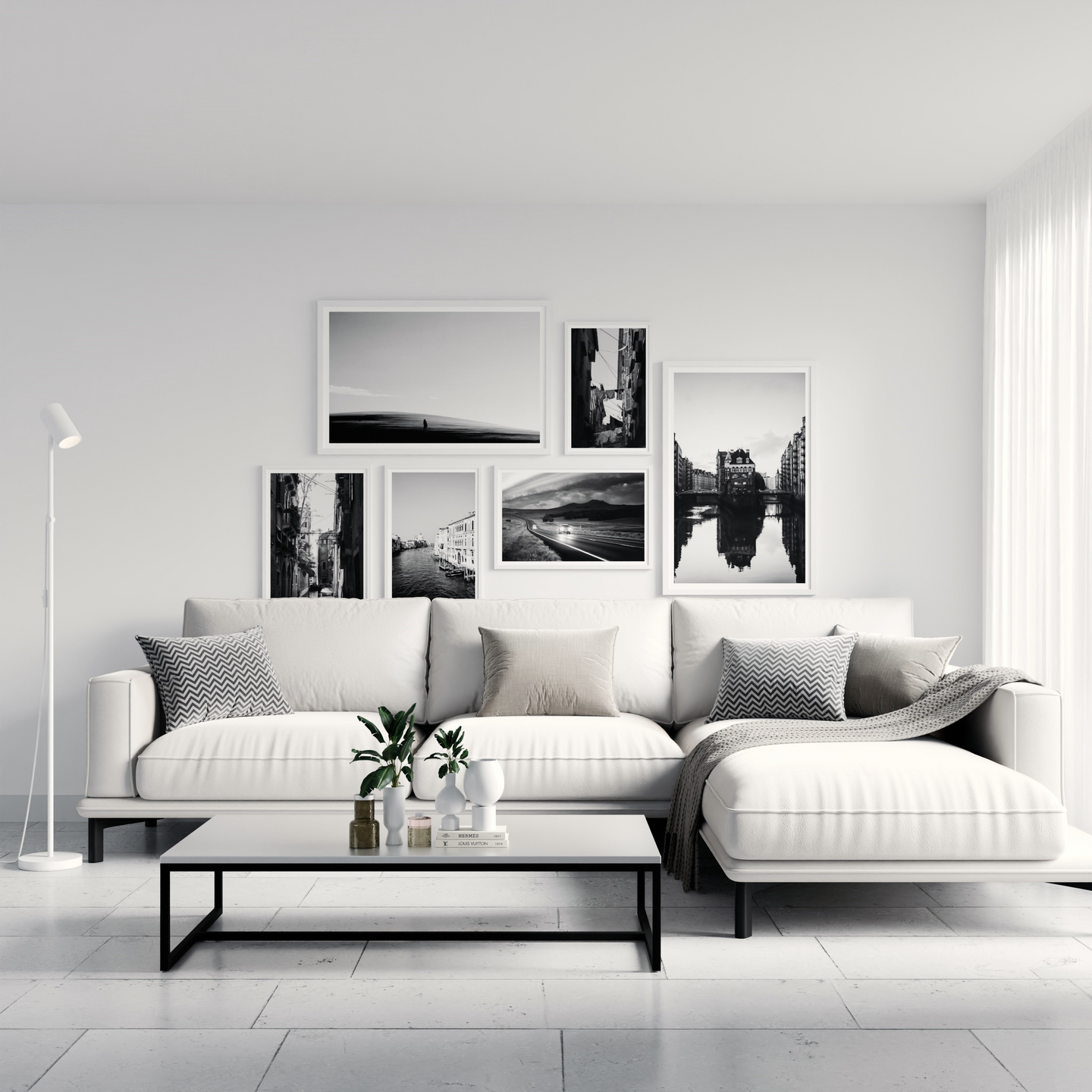 Lattiavalaisin Sessak Everly valkoinen