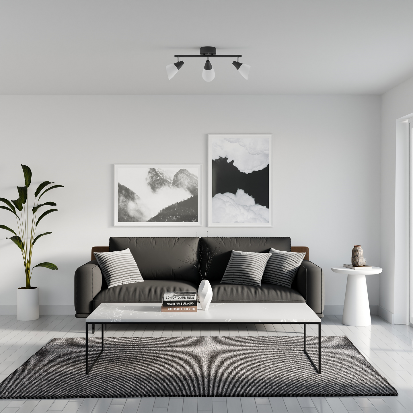 Kattospotti Sessak Orion musta