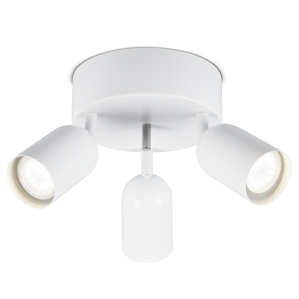 Kattospotti Sessak Kippo 3-osainen valkoinen