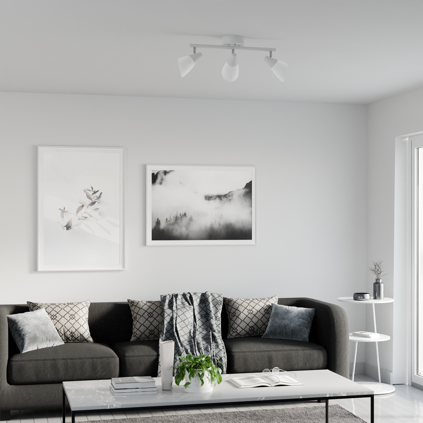 Kattospotti Sessak Orion valkoinen