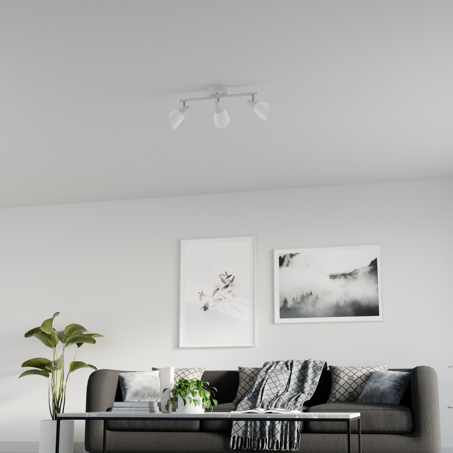 Kattospotti Sessak Orion valkoinen