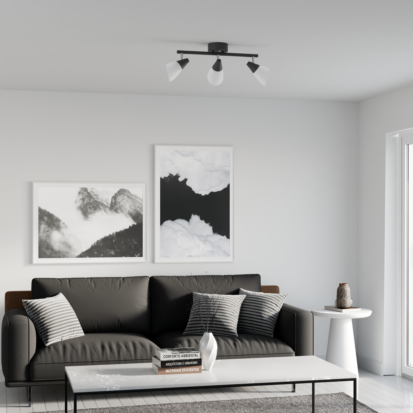 Kattospotti Sessak Orion musta