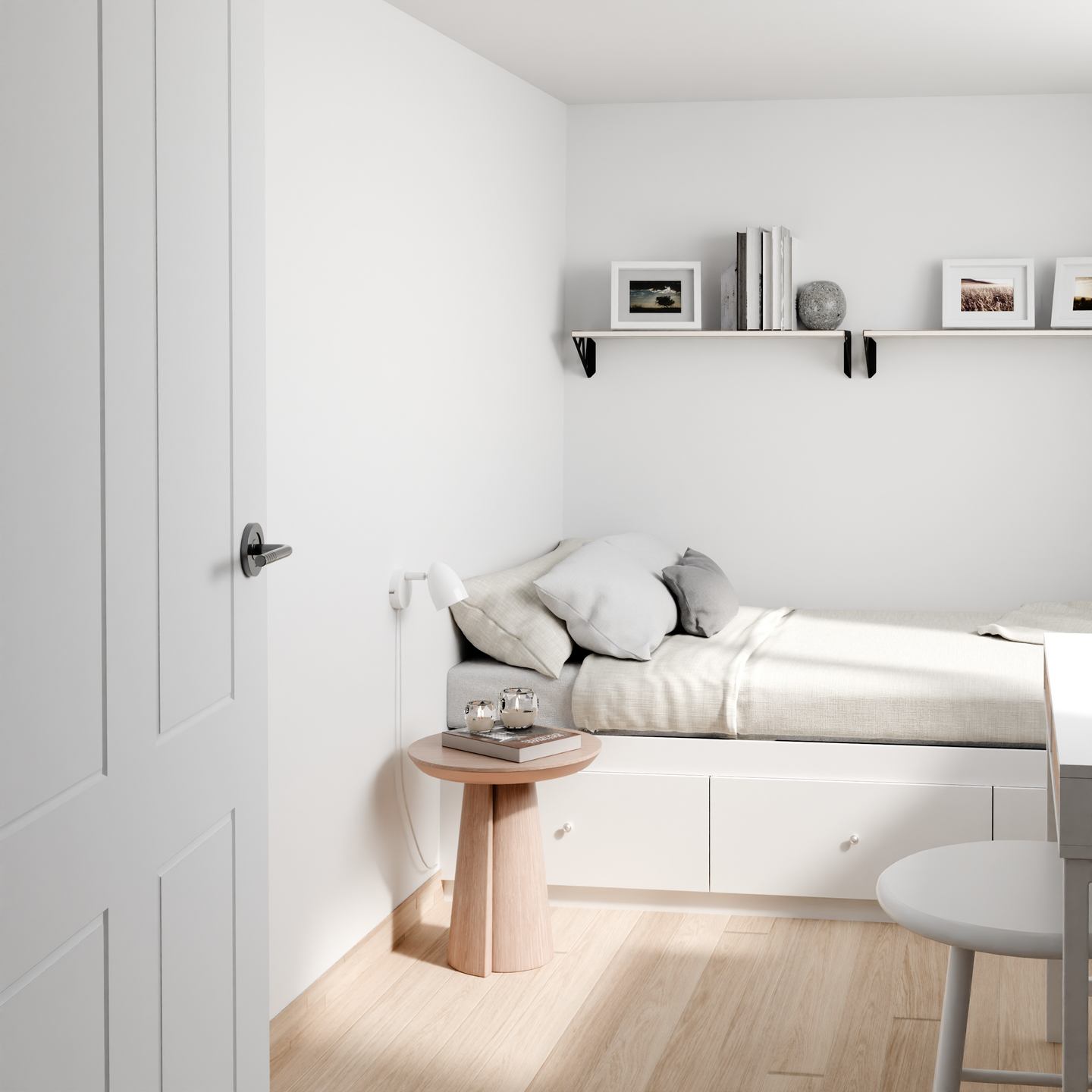 Seinävalaisin Sessak Sierra valkoinen