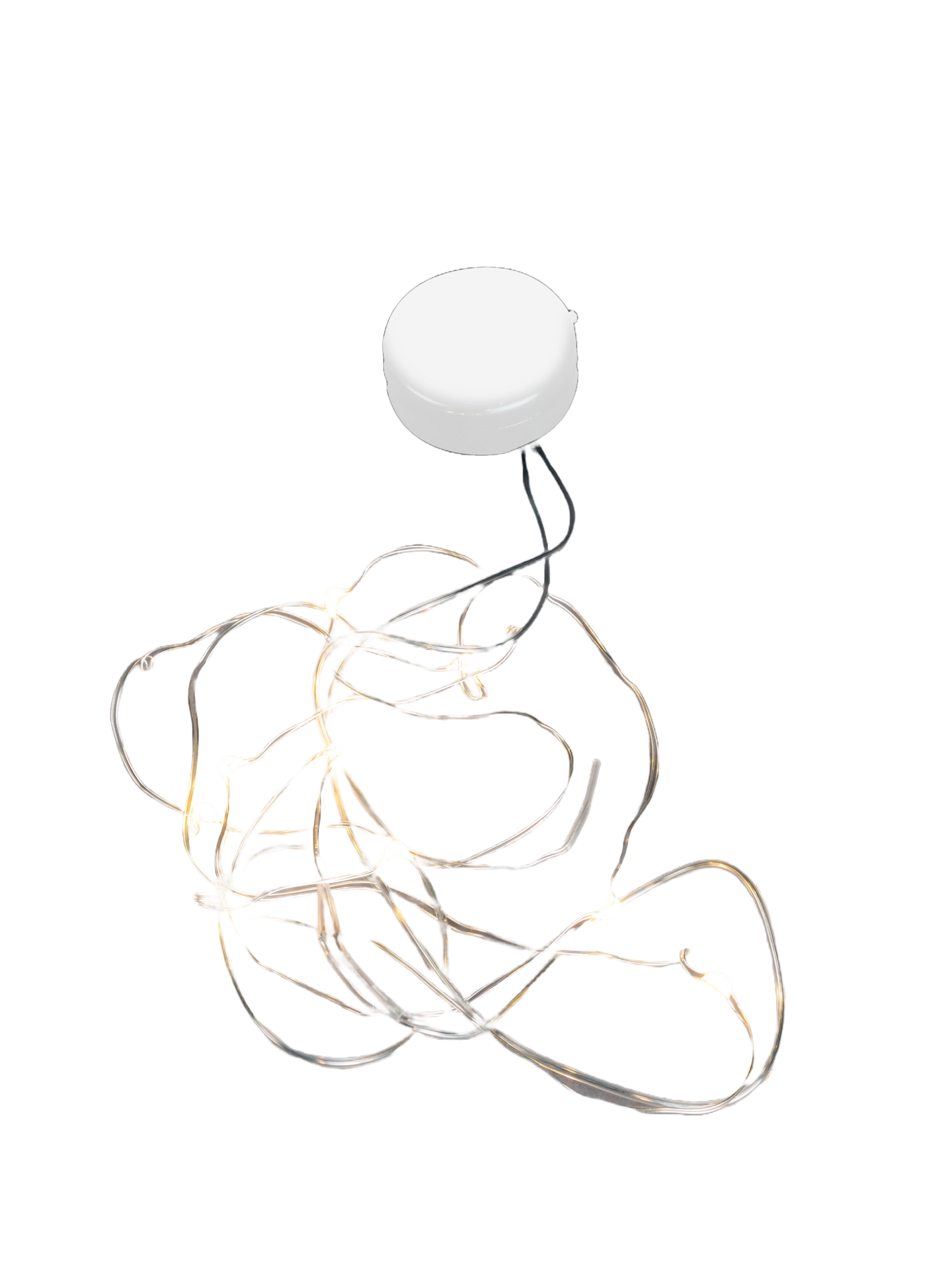 Led-valolanka Airam nappi 90cm 10 lediä hopea johto CR2032