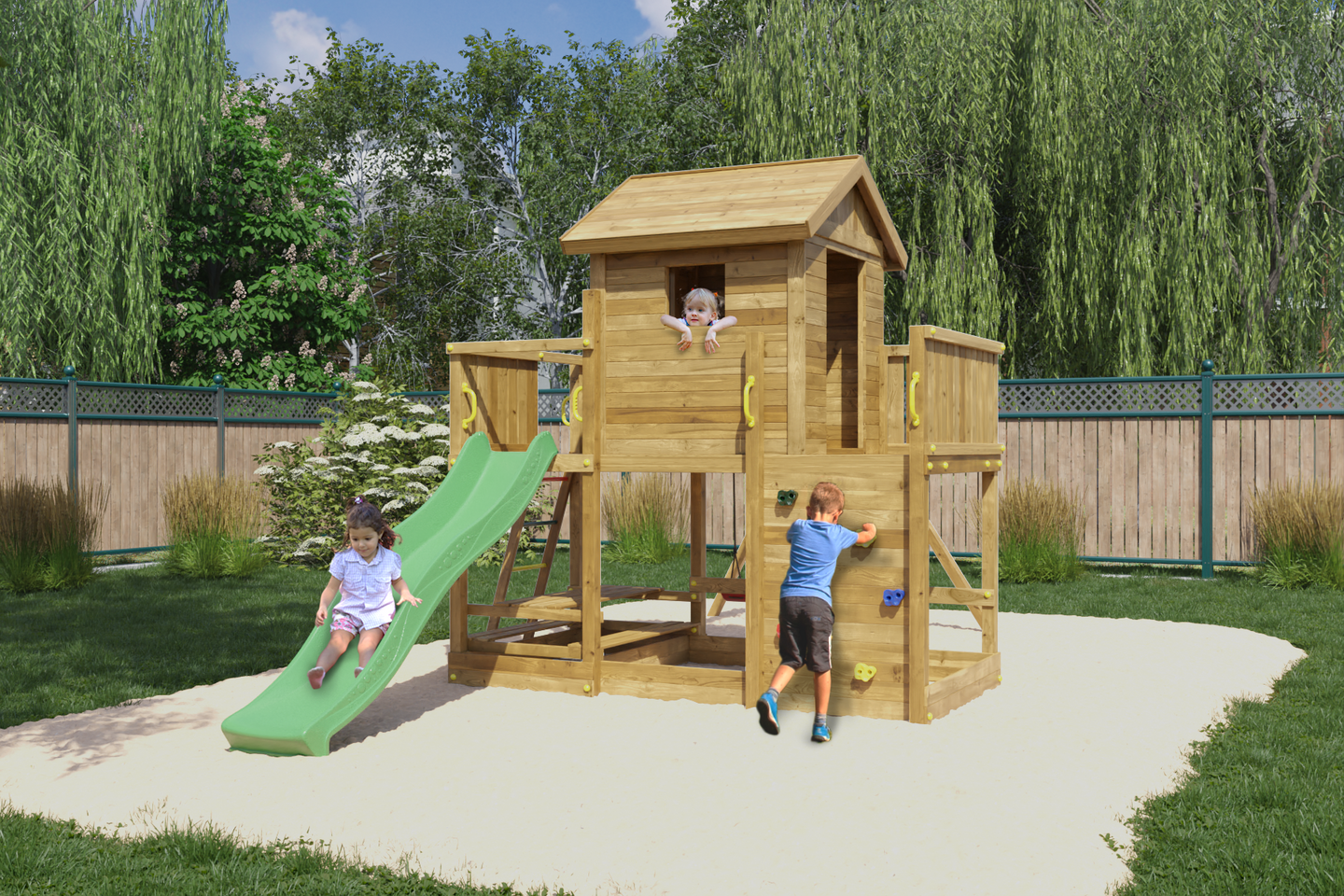 Kiipeilytorni Fungoo Mars keinuilla