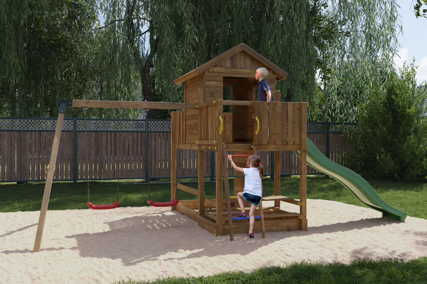 Kiipeilytorni Fungoo Mars keinuilla