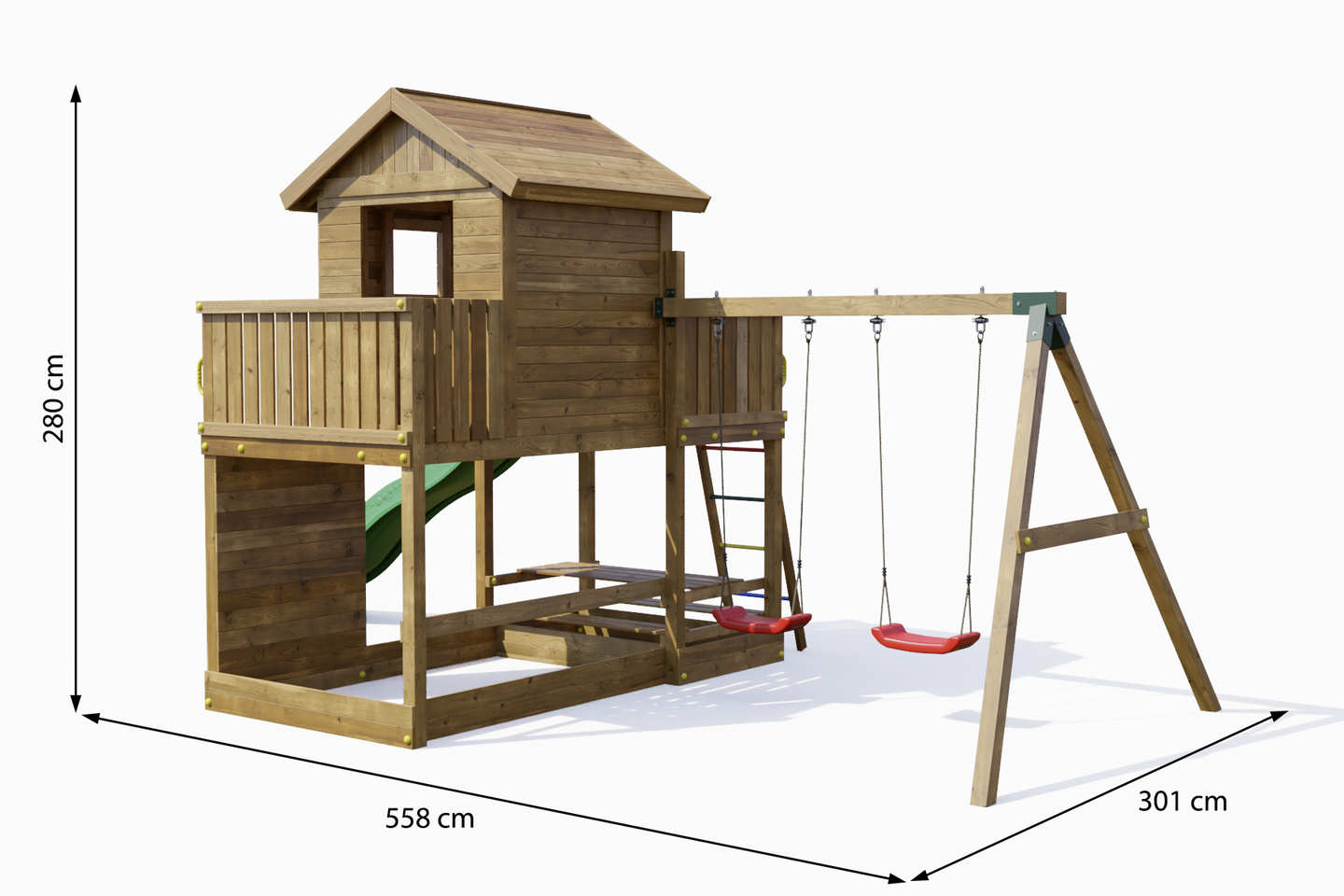 Kiipeilytorni Fungoo Mars keinuilla