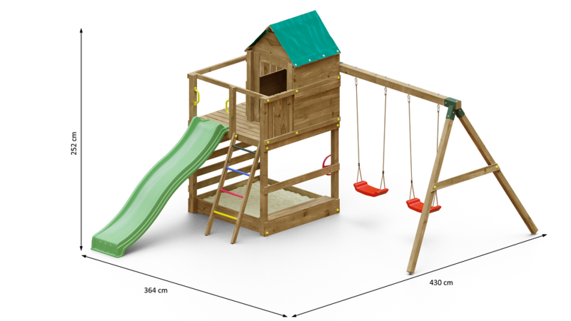 Kiipeilytorni Fungoo Jarcas4 keinuilla