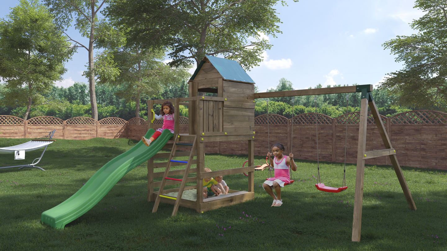 Kiipeilytorni Fungoo Jarcas4 keinuilla