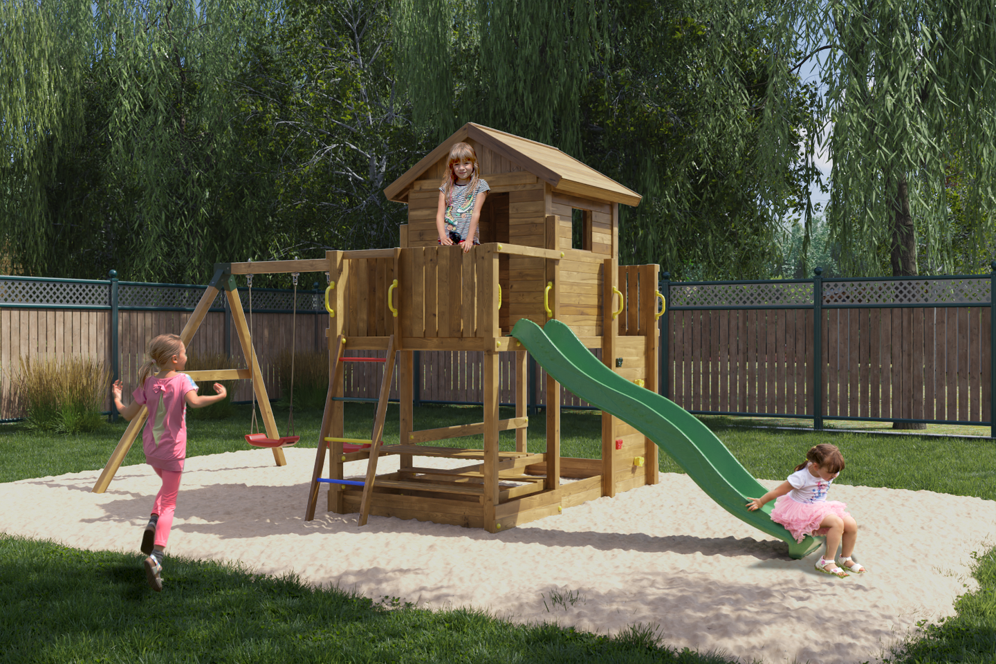 Kiipeilytorni Fungoo Mars keinuilla