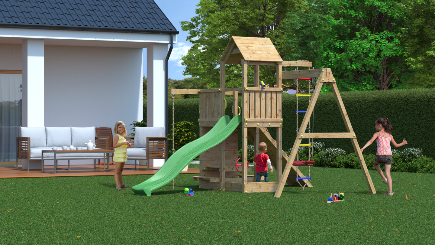 Kiipeilytorni ja keinu Fungoo Activer