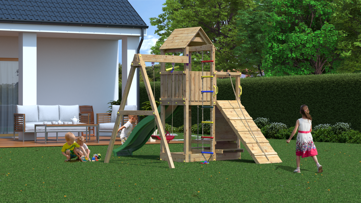 Kiipeilytorni ja keinu Fungoo Activer