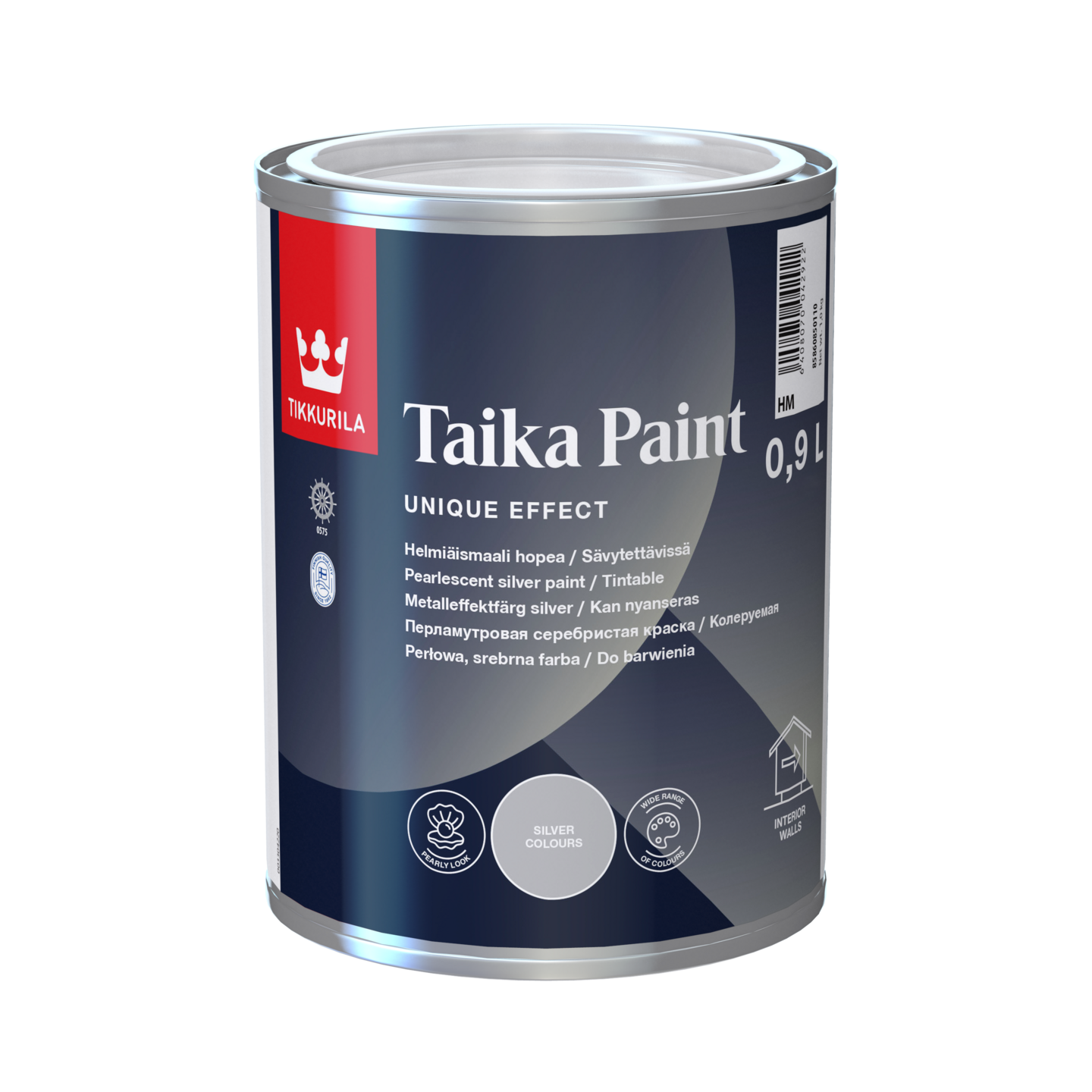 Taika Helmiäismaali 0,9l hopea sävytettävissä