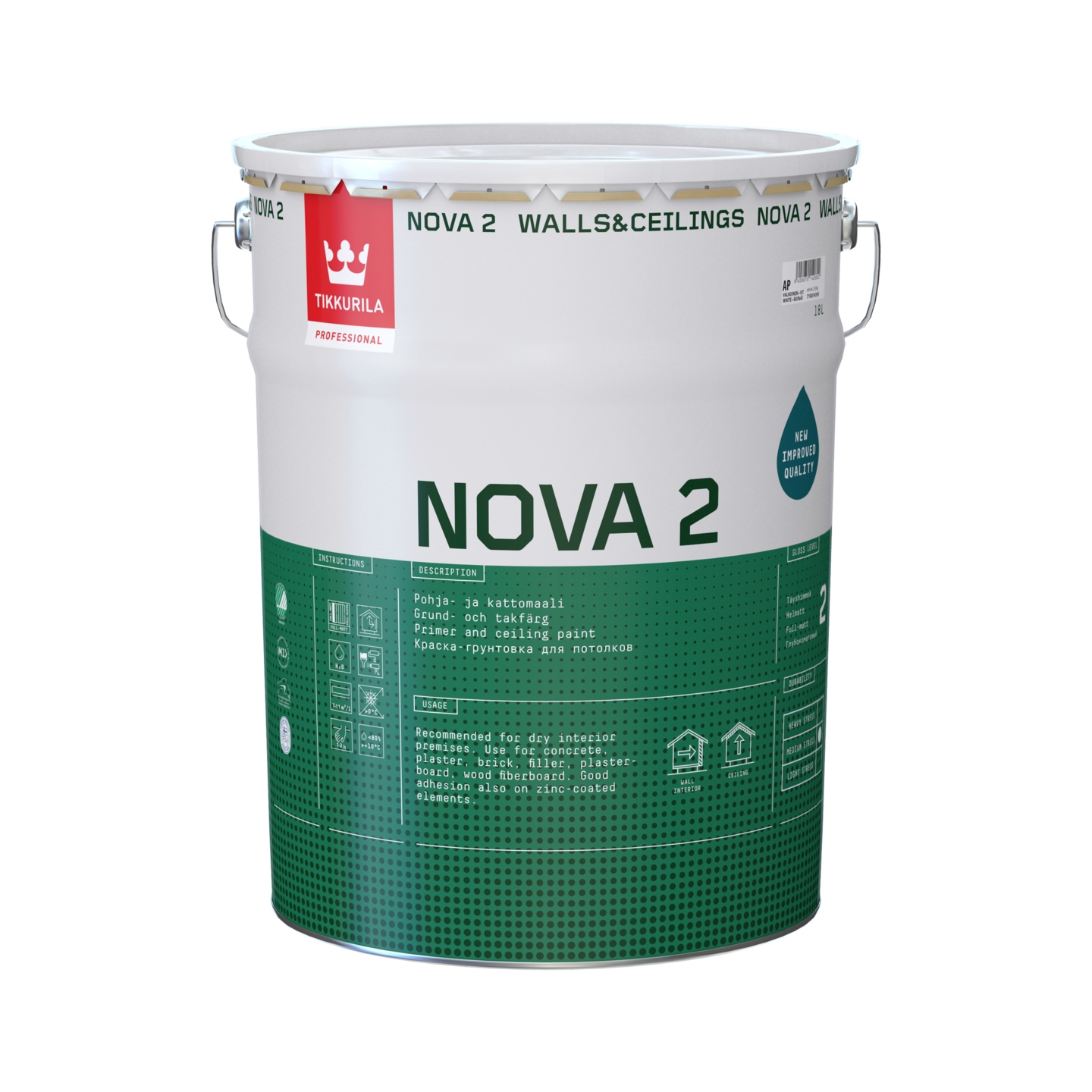Nova 2 Pohja- ja kattomaali AP täyshimmeä