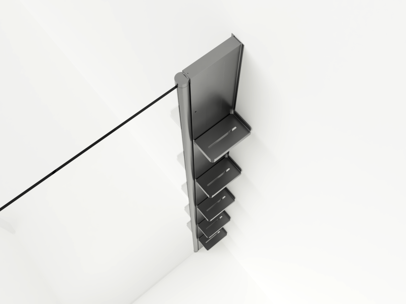 DUSCHFÖRVARING SVEDBERGS SKOGA ALU BLANK 5HYLL 4X198X10CM