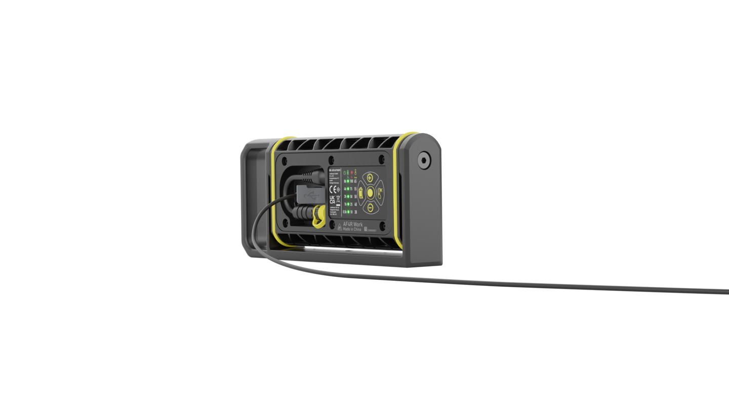 Työvalo Ledlenser AF4R Work musta 2000lm ladattava