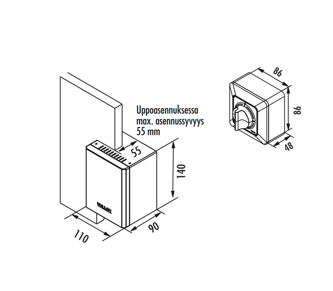Ohjauskeskus Vallox 1992A EK
