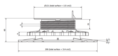 TERRASSFOT PROF JUSTERBAR 35-60MM