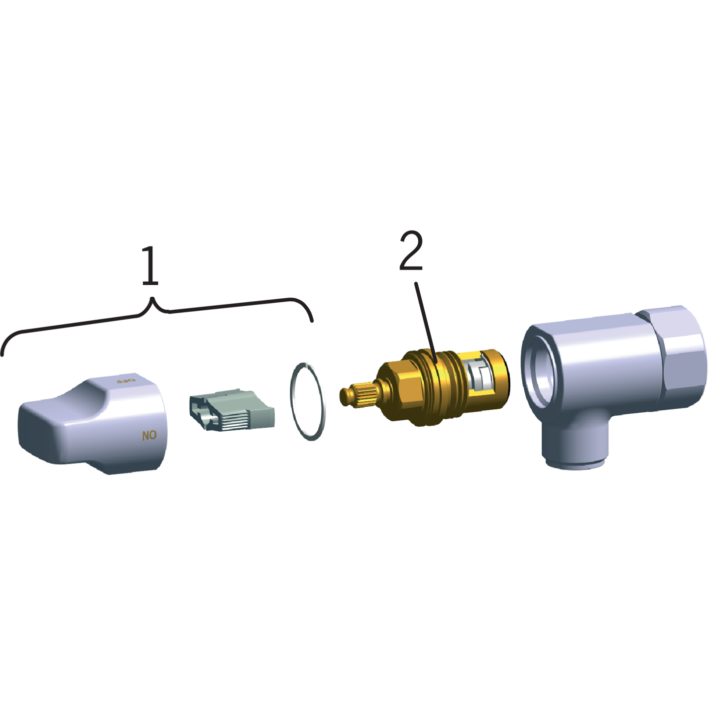Pesukoneventtiili Oras 105001 G3/4xG1/2