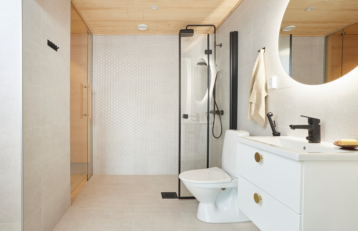 Kuviolaatta Cello Uma 30x60 valkoinen matta RT 8,5mm 1,44m²