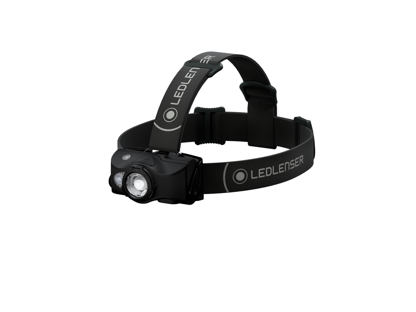 Otsalamppu Ledlenser MH8 musta/musta 600lm ladattava