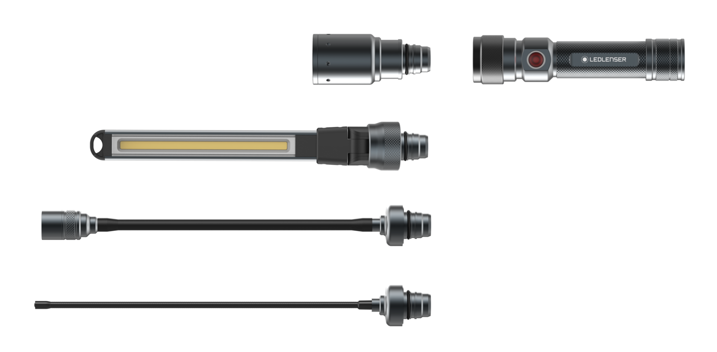 Taskulamppu Ledlenser Workers Friend harmaa 280lm ladattava