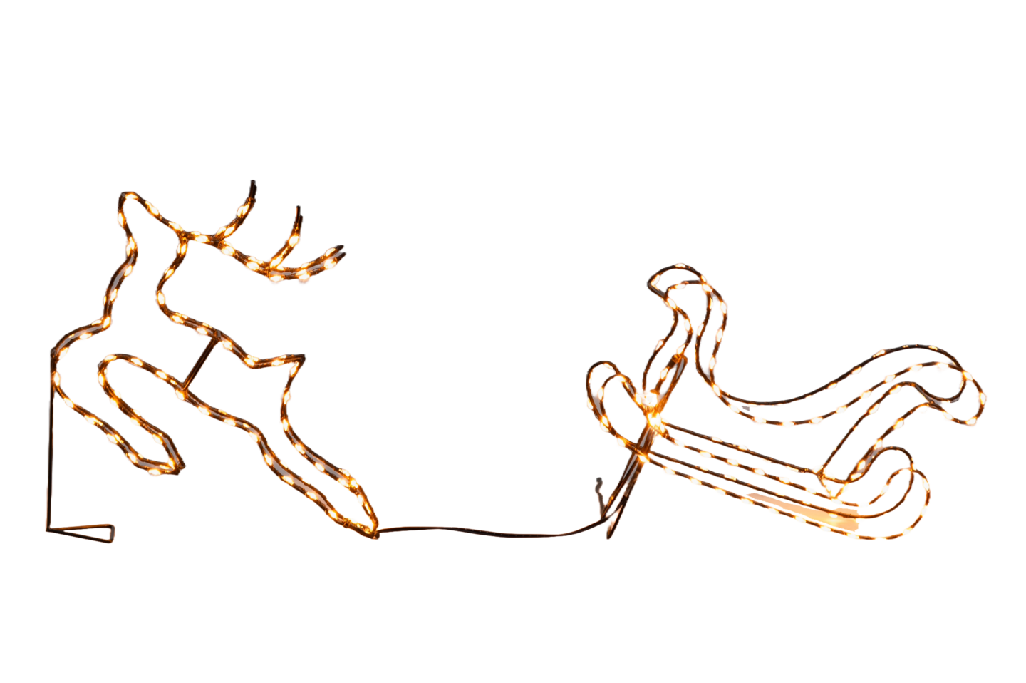 Valokoriste Finnlumor Silhuetti 534 led Poro ja reki