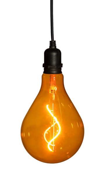 Led-valaisin Finnlumor Spiral 150 mm meripihka IP44