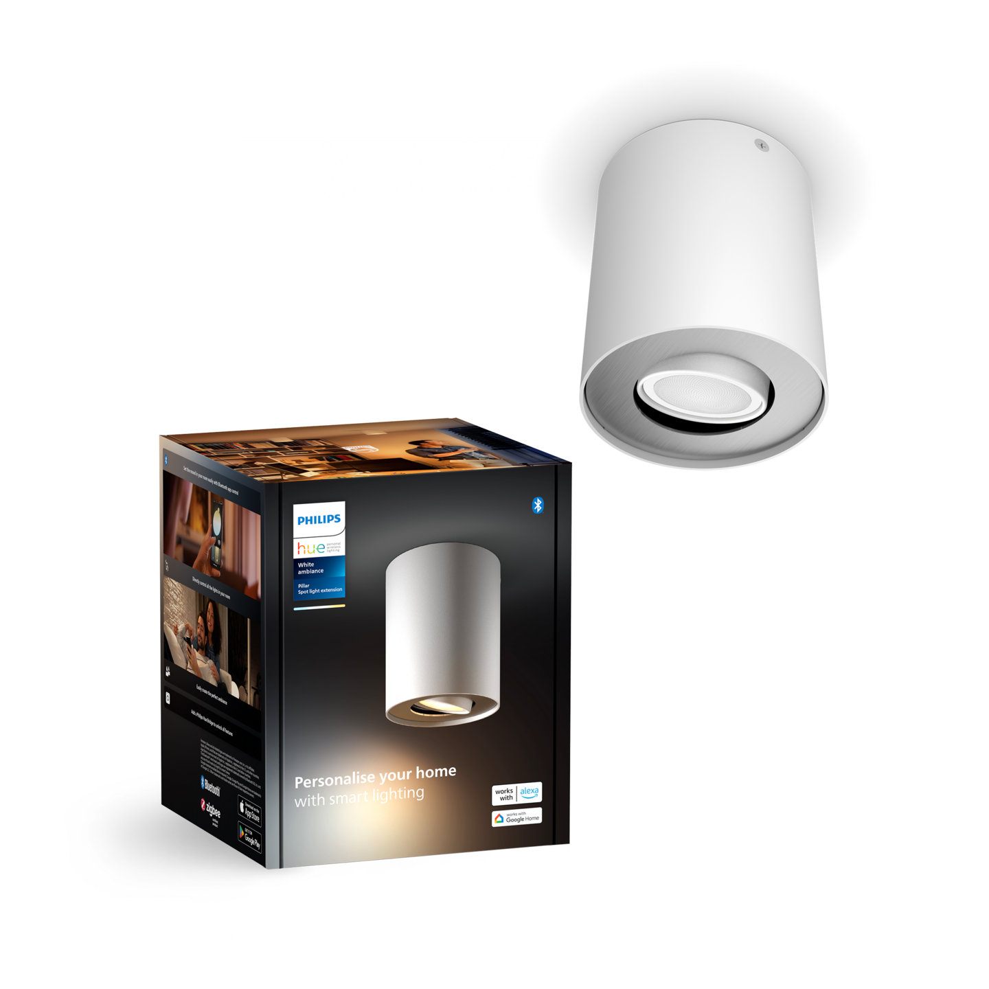 Kohdevalaisin Philips Hue Pillar 1X4.2W 400 LM - 2200–6500K GU10