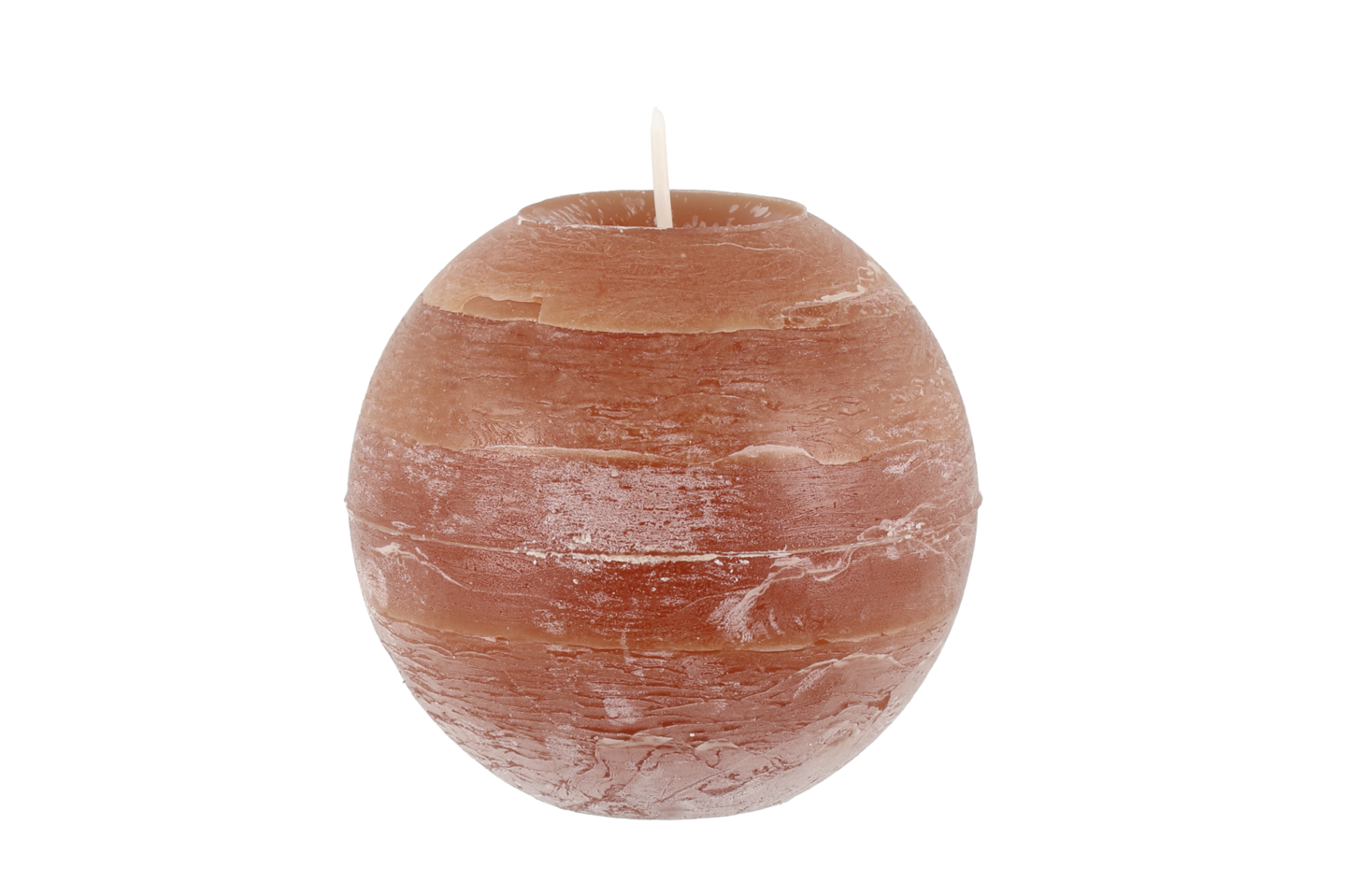 Pallokynttilä Fanni K rustiikki 12cm ruskea