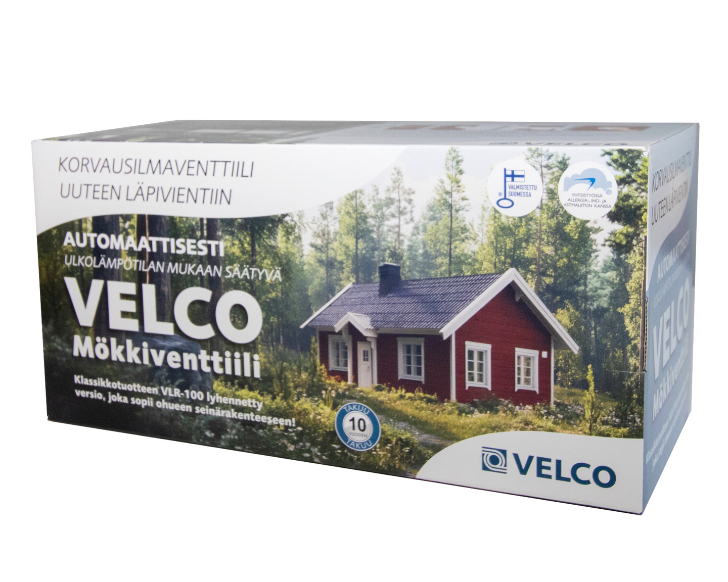 Korvausilmaventtiili Velco Mökkiventtiili