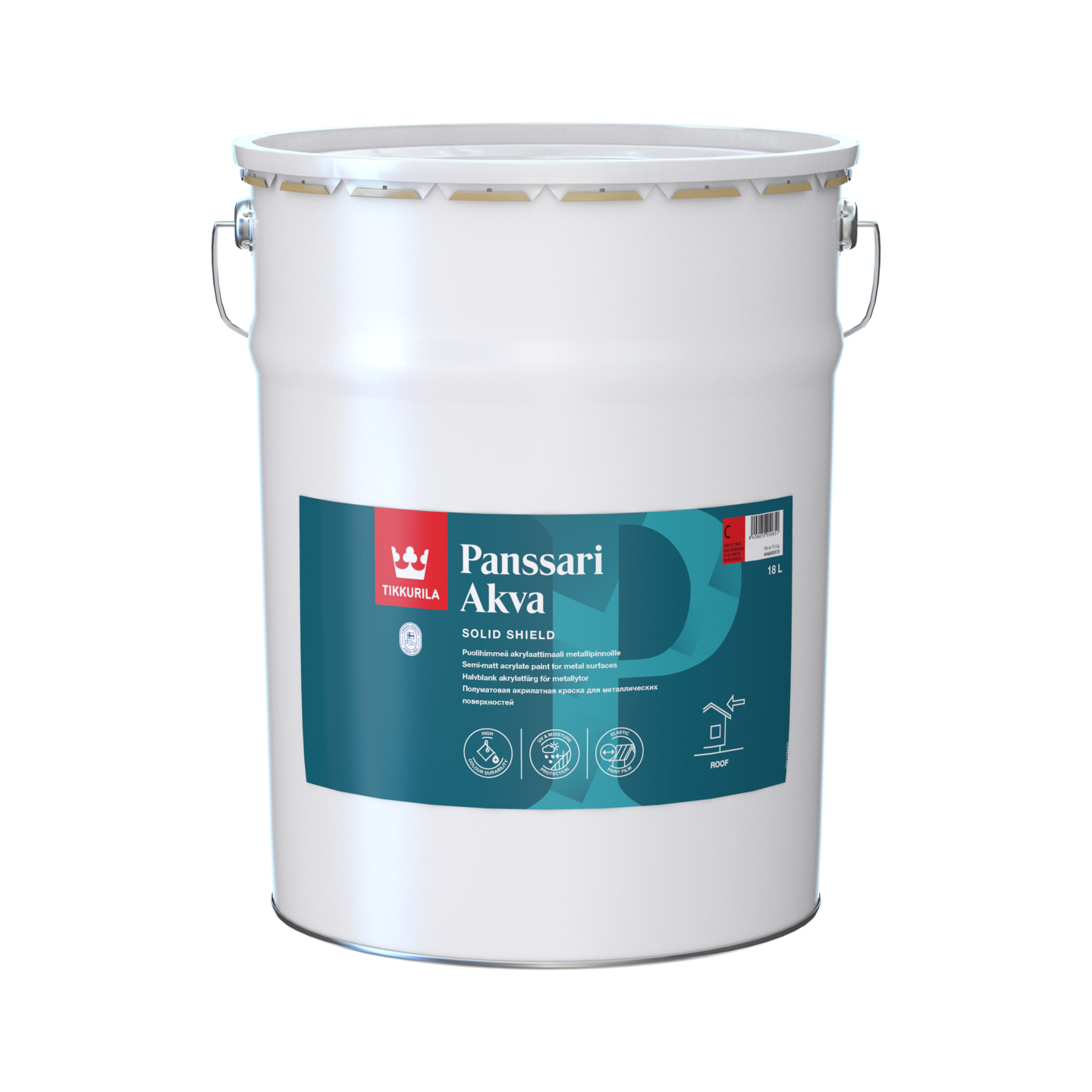 Panssari Akva Peltikattomaali