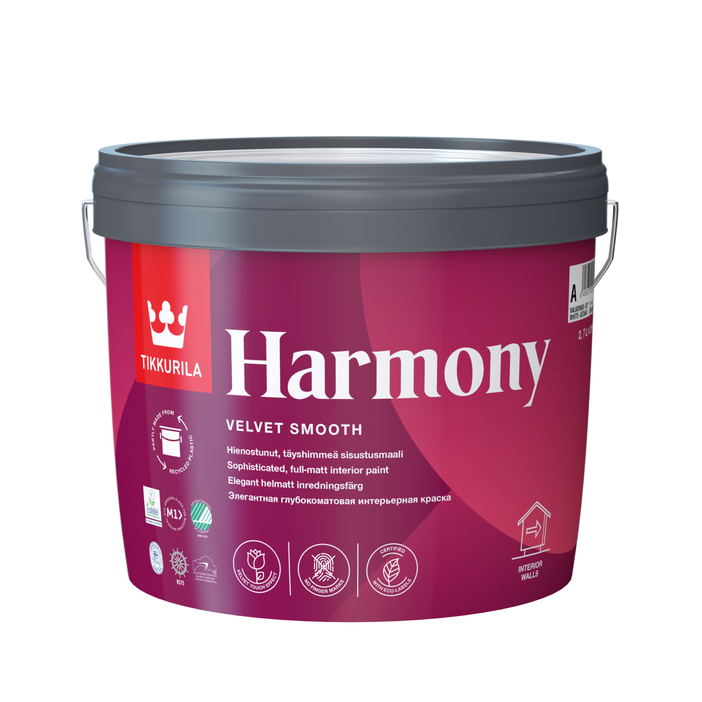 Harmony Sisustusmaali 2,7l A valkoinen sävytettävissä