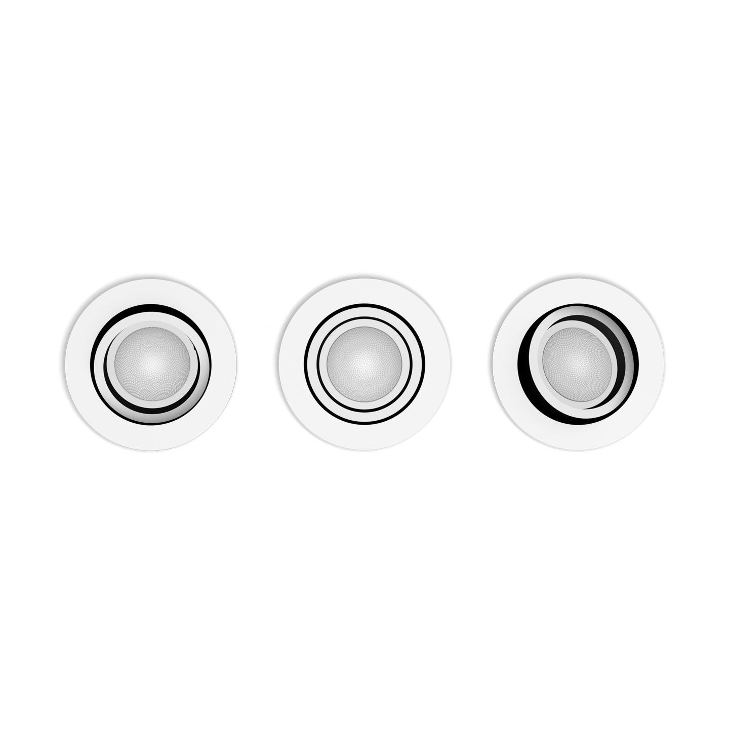 Uppospotti Philips Hue Centura valkoinen 3x4.2W 1050lm - 1200lm 2000-6500K