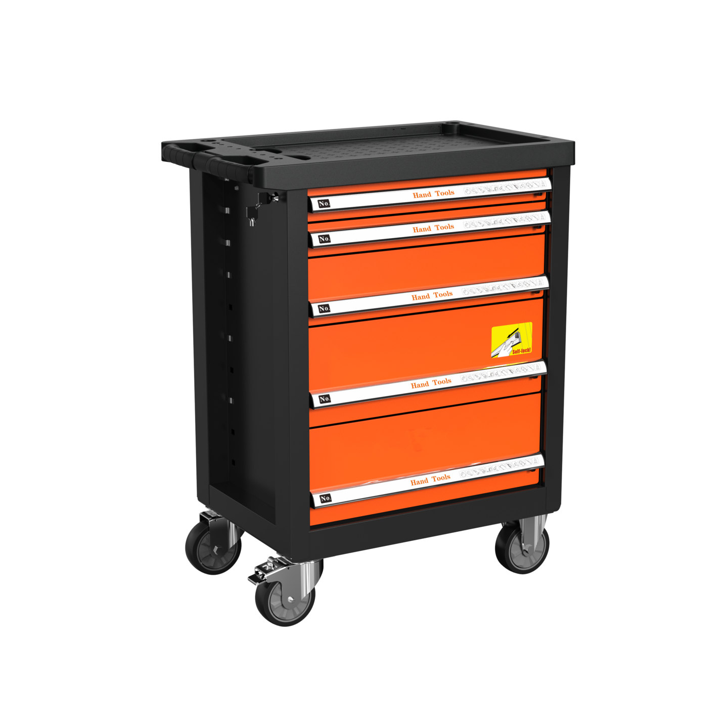 Työkaluvaunu työkaluilla 107-osainen