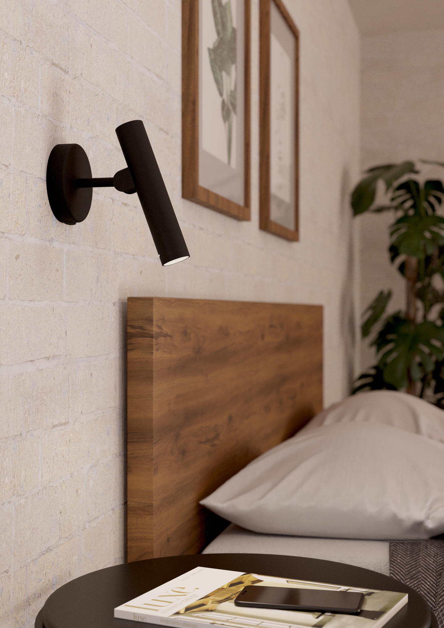 Seinävalaisin EGLO Almudaina 5W led musta