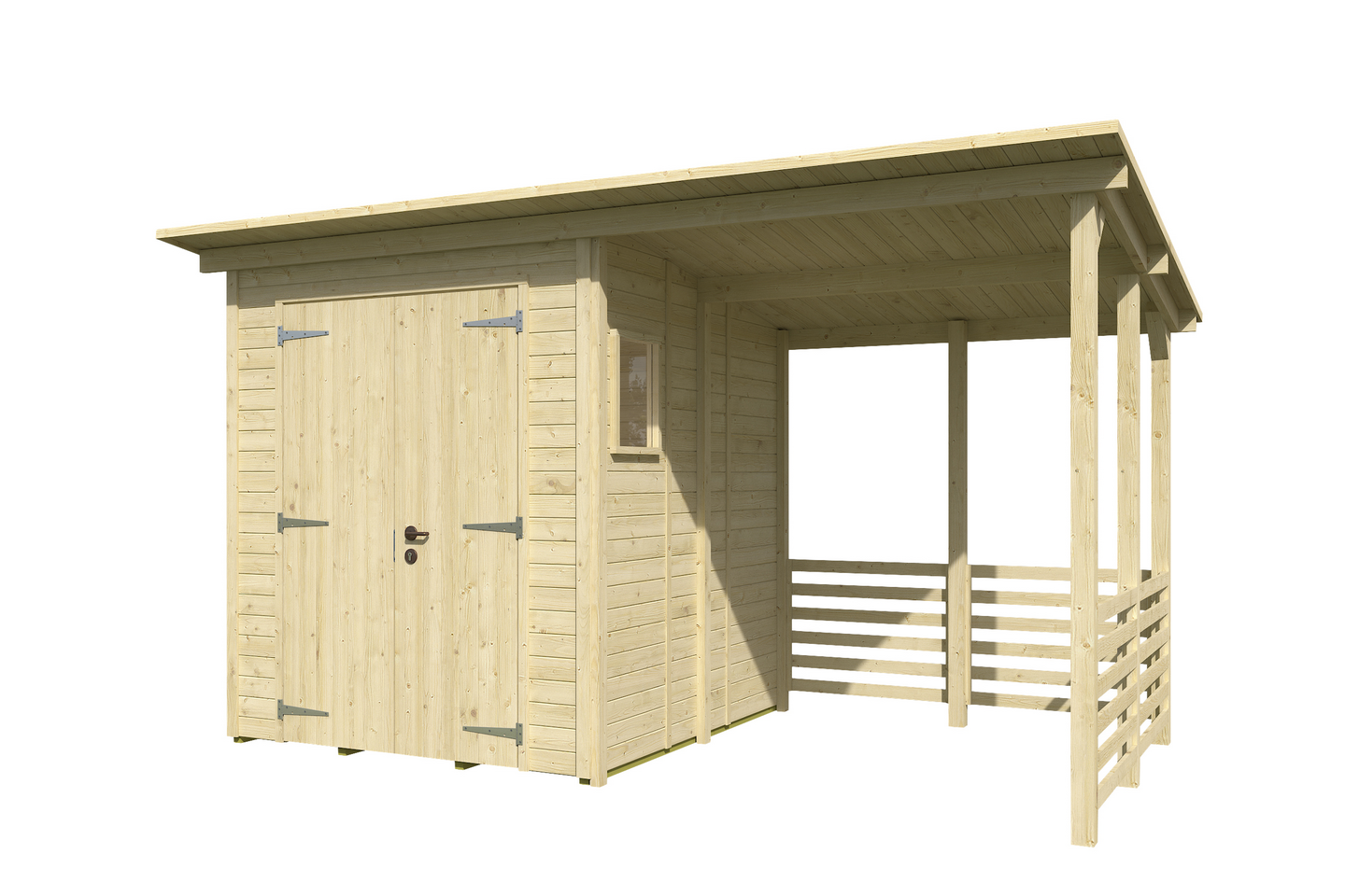 Pihavaja + katos Goodiy Örebro 6,5m²