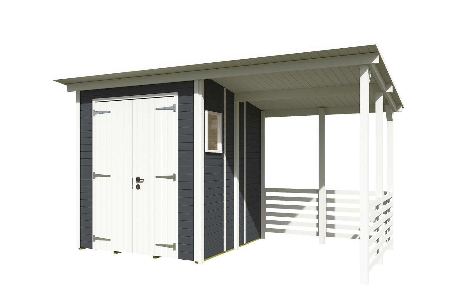 Pihavaja + katos Goodiy Örebro 6,5m²