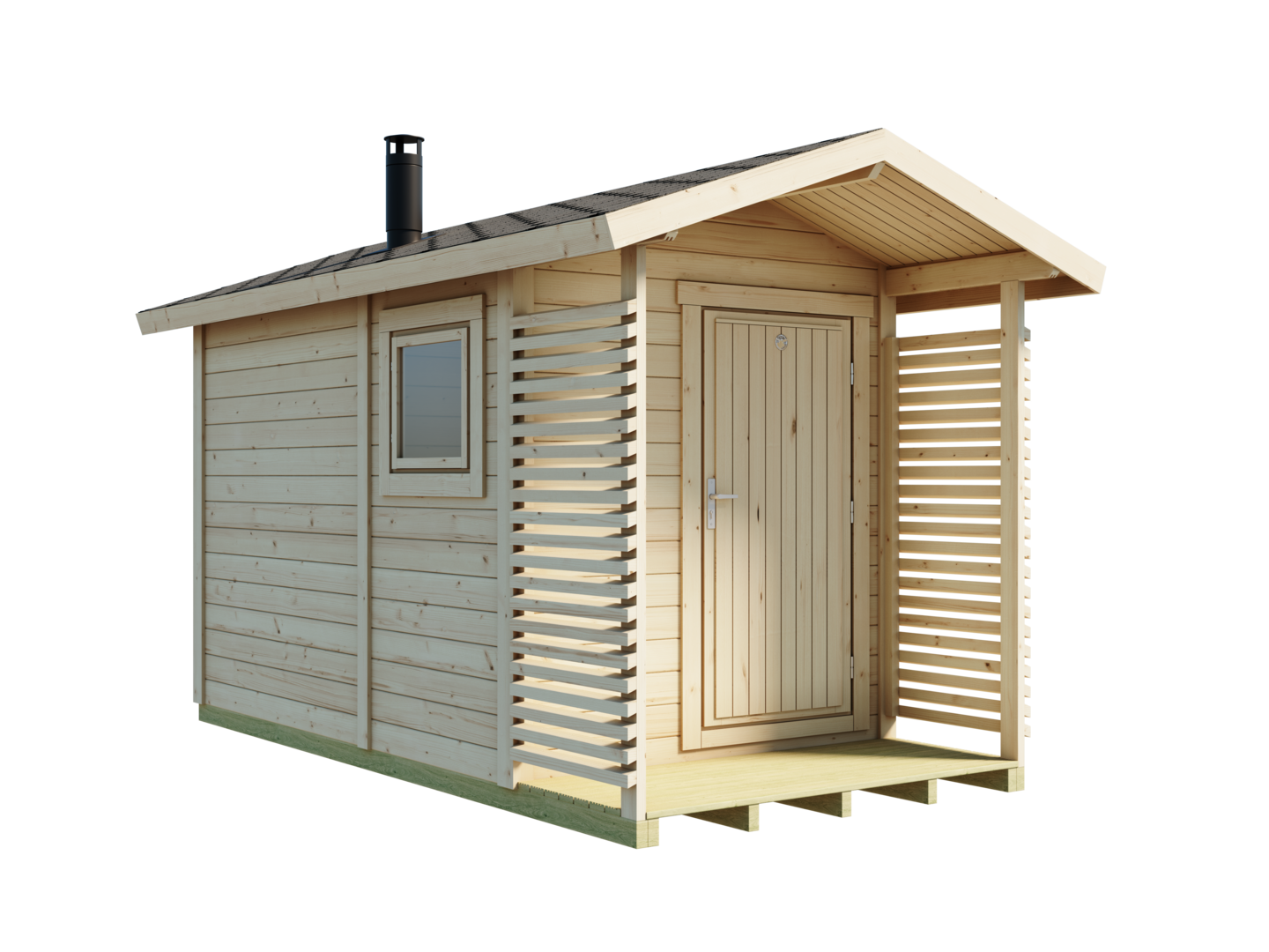 Pihasauna + pukuhuone Lillevilla Kitka 6,4m²