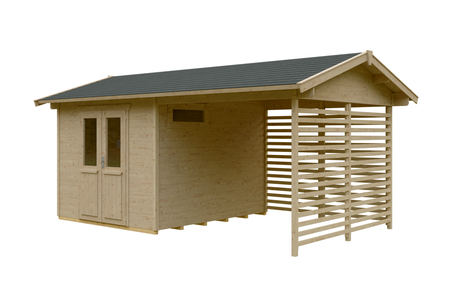 Varasto + katos Cello Ballerup 14m²