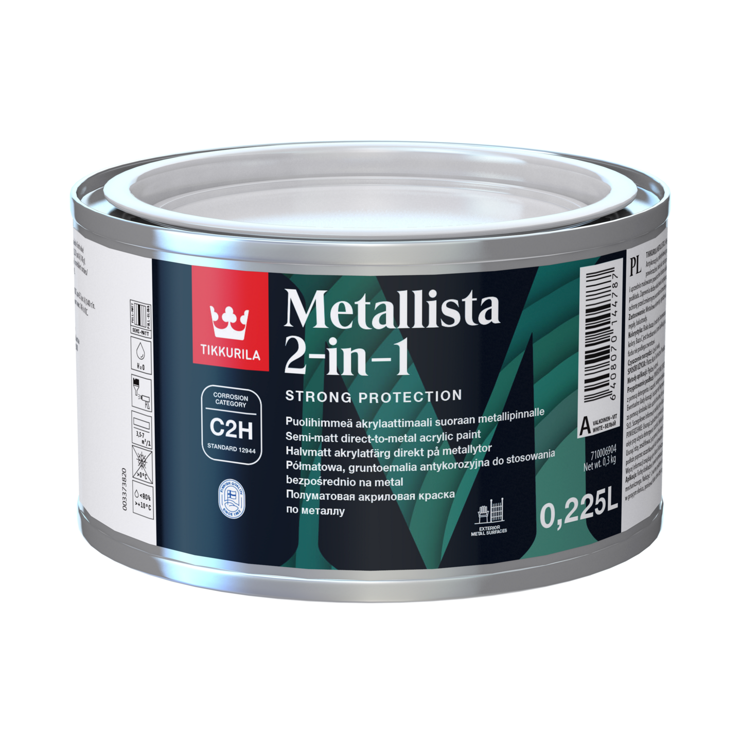 Metallista 2-in-1  puolihimmeä ruosteenestomaali